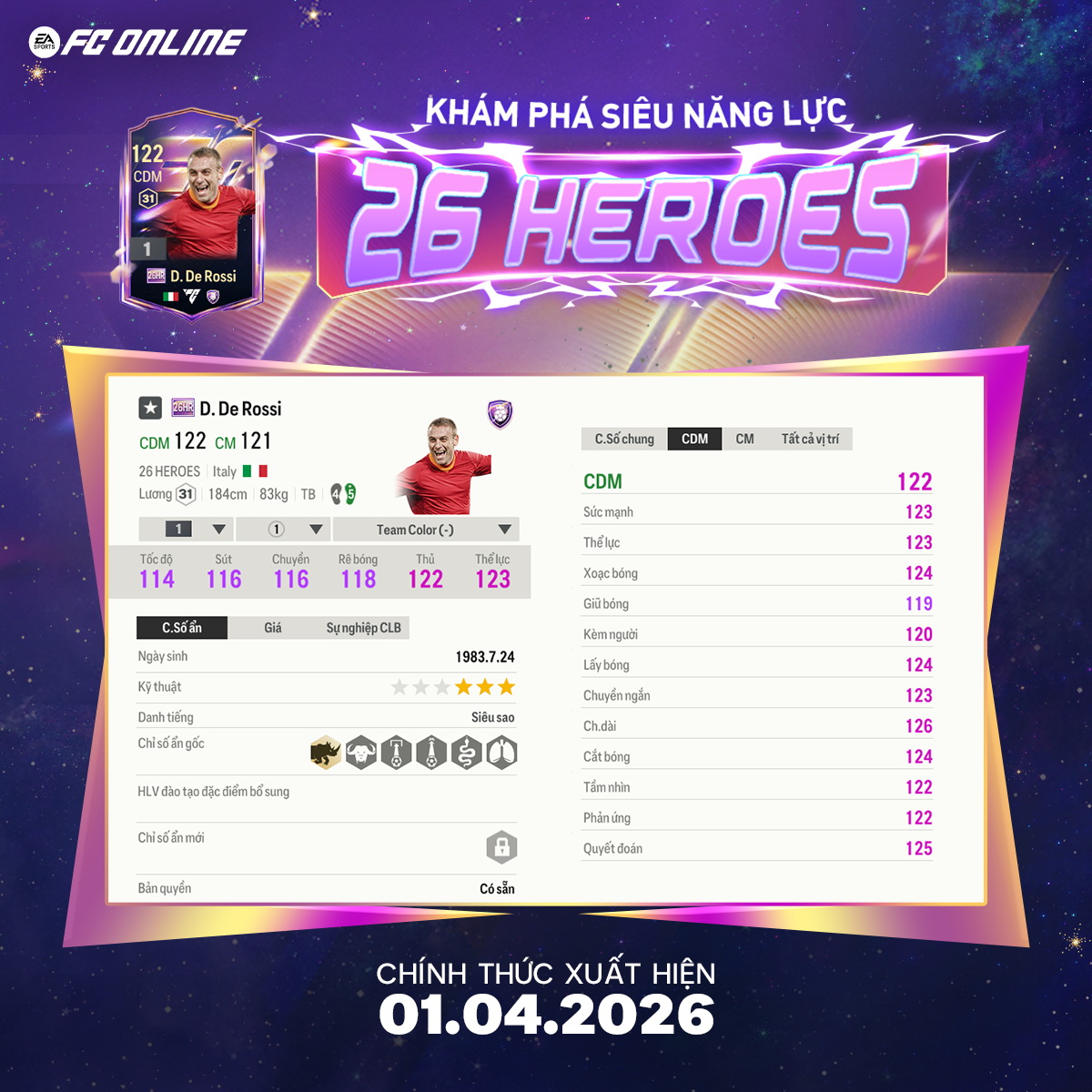 FC Online tung mùa thẻ mới 26 Heroes, với các siêu anh hùng trên sân cỏ