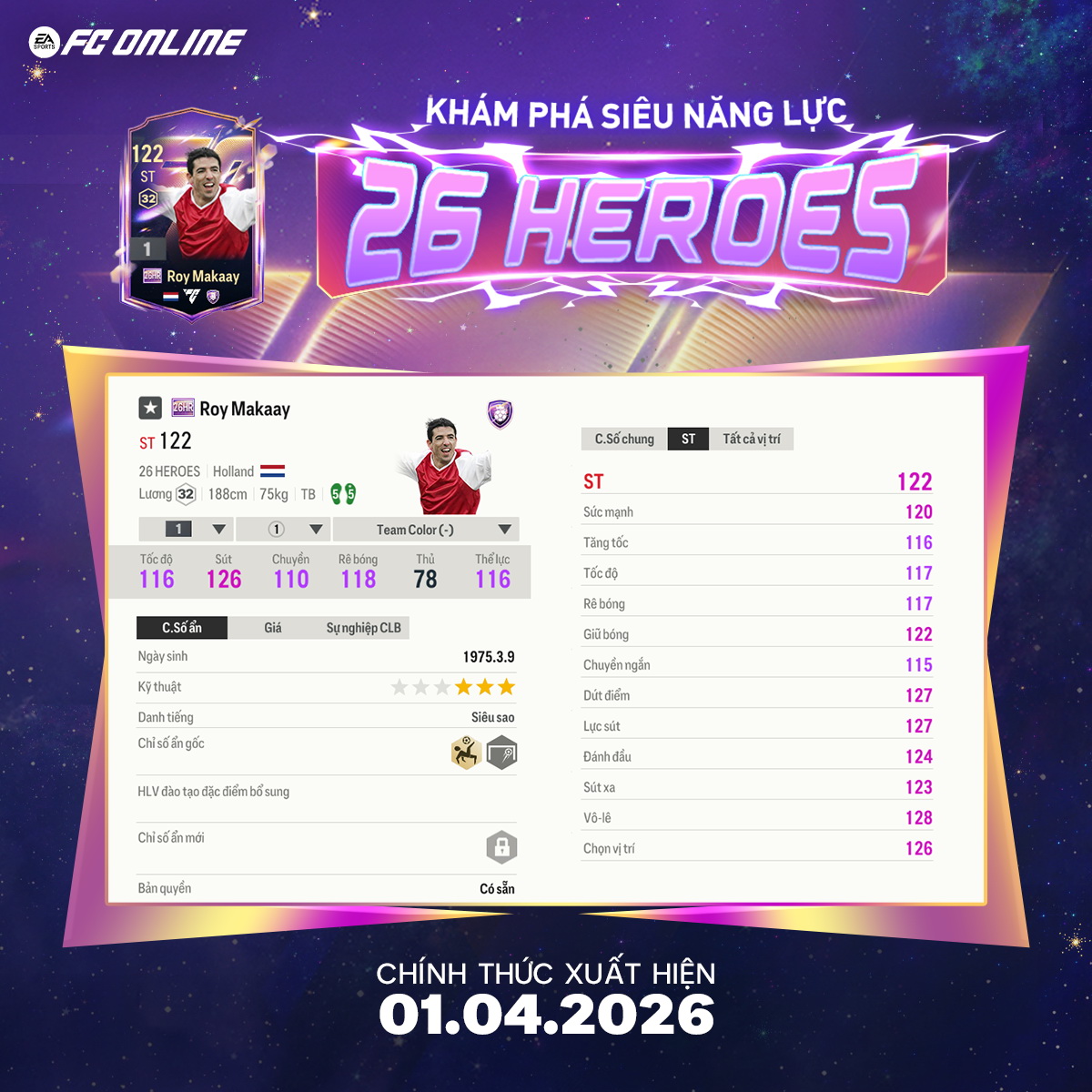 FC Online tung mùa thẻ mới 26 Heroes, với các siêu anh hùng trên sân cỏ