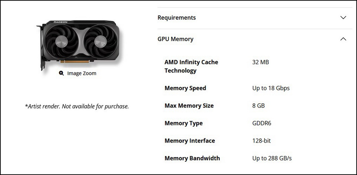 AMD công bố card RX 9050 với 2 phiên bản 4GB và 8GB