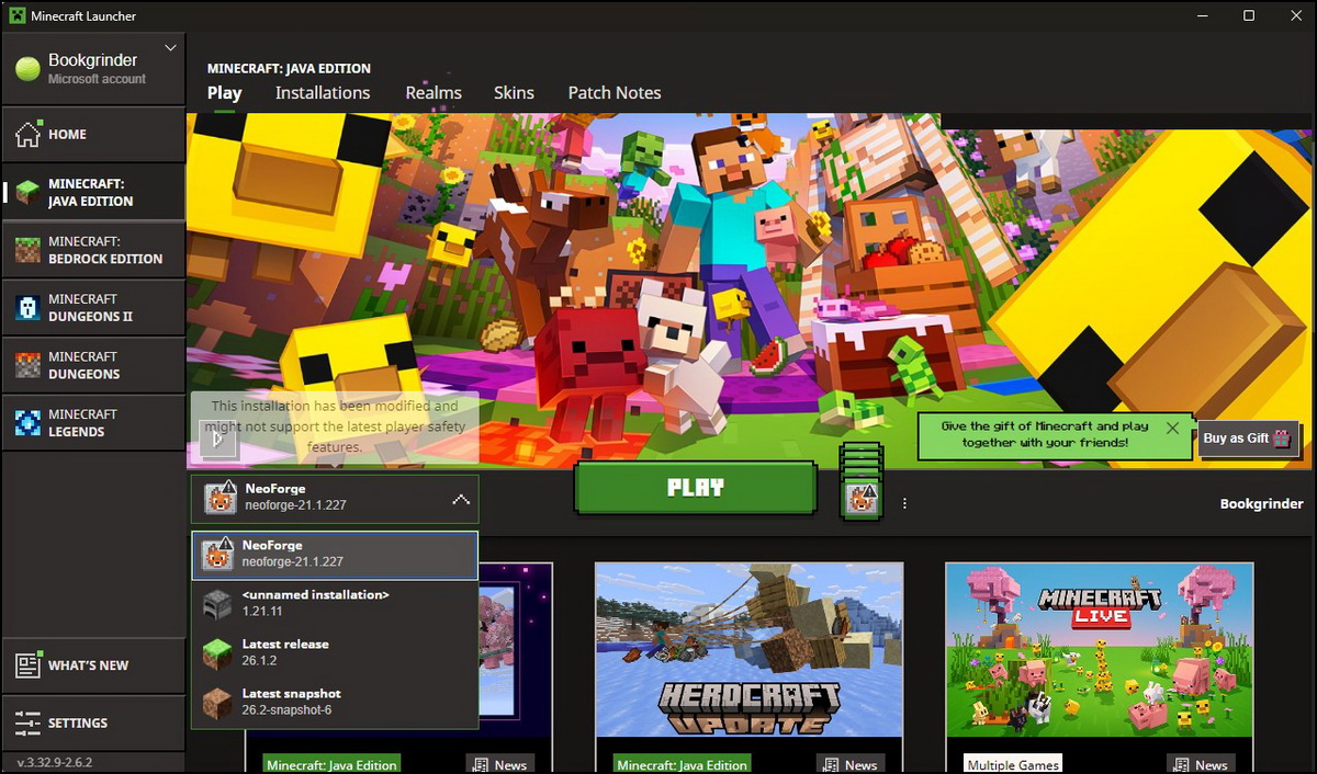 Cách cập nhật Minecraft, sửa lỗi và phục hồi lại phiên bản cũ
