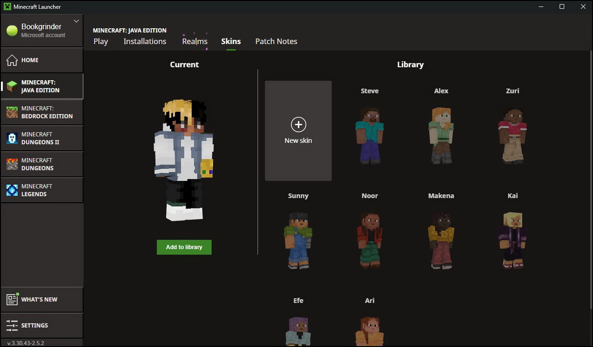 Hướng dẫn cách tạo, download và sử dụng skin Minecraft