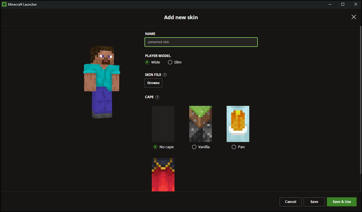 Hướng dẫn cách tạo, download và sử dụng skin Minecraft