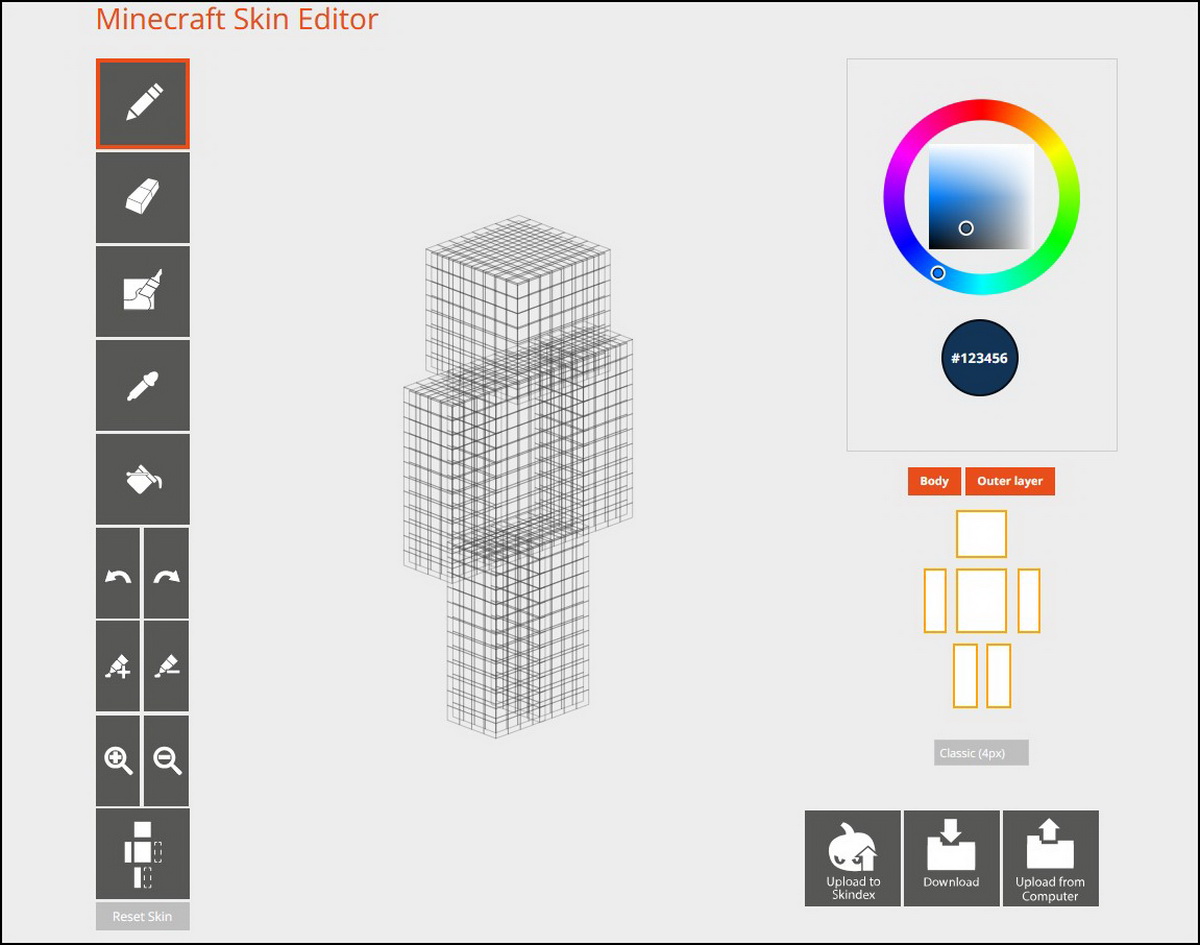 Hướng dẫn cách tạo, download và sử dụng skin Minecraft