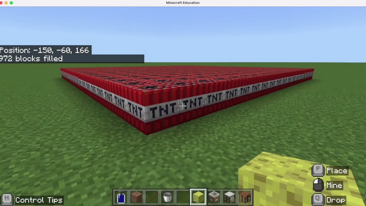 Cách dùng lệnh Fill trong Minecraft