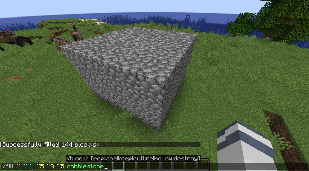 Cách dùng lệnh Fill trong Minecraft