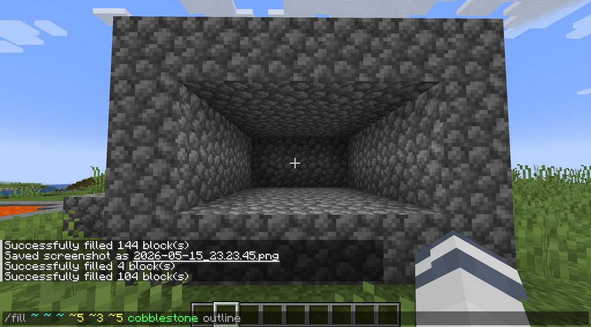 Cách dùng lệnh Fill trong Minecraft