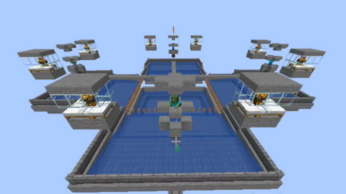 Cách làm máy farm quái trong Minecraft