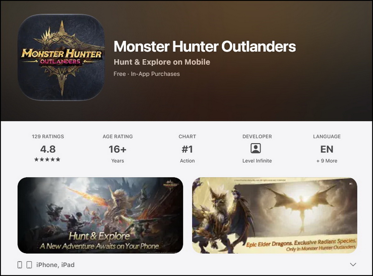 Cách tải Monster Hunter Outlanders