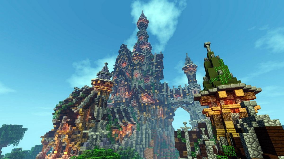 Hướng dẫn cách xây lâu đài trong Minecraft