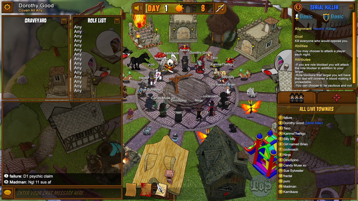 Cùng chơi game Ma Sói online: 