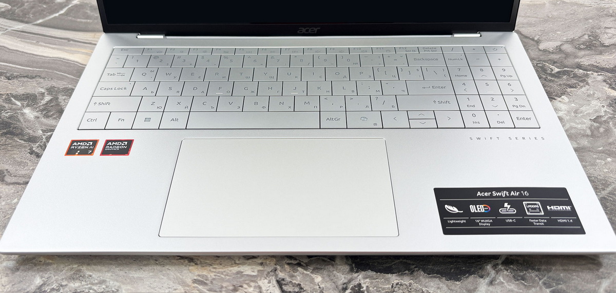 Đánh giá Acer Swift Air 16: Chỉ 1kg nhưng mạnh đến khó tin