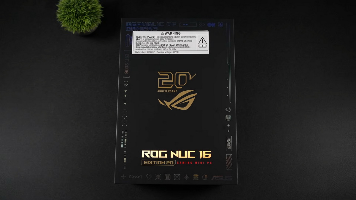 Đánh giá Asus ROG NUC 16 Edition 20, máy gaming RTX 5090 siêu nhỏ gọn