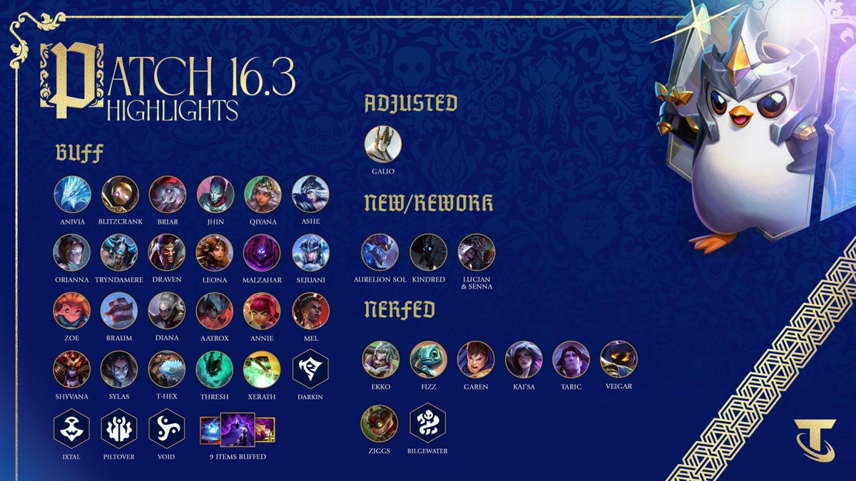 ĐTCL 16.3 có vô vàn thay đổi lớn mà bạn phải biết để leo rank