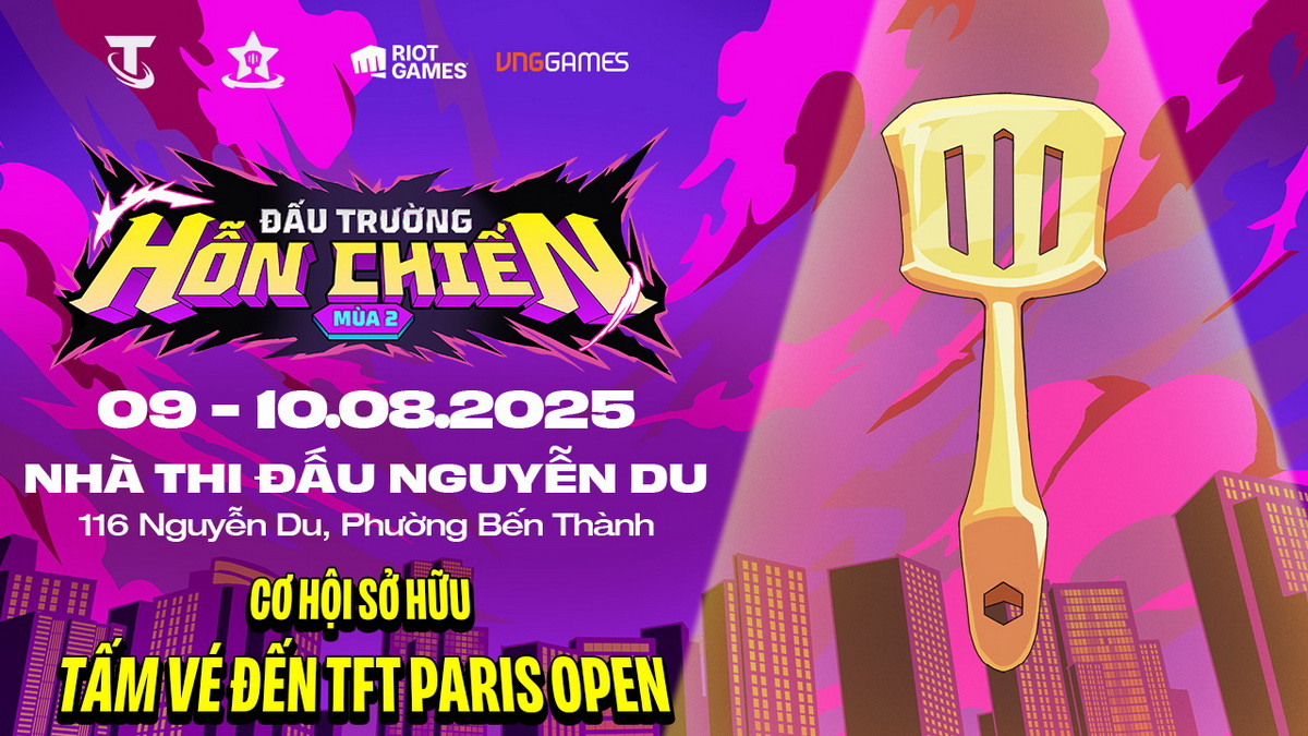 Sự kiện Đấu Trường Hỗn Chiến 2025: Cơ hội tham dự TFT Paris Open chờ đợi bạn