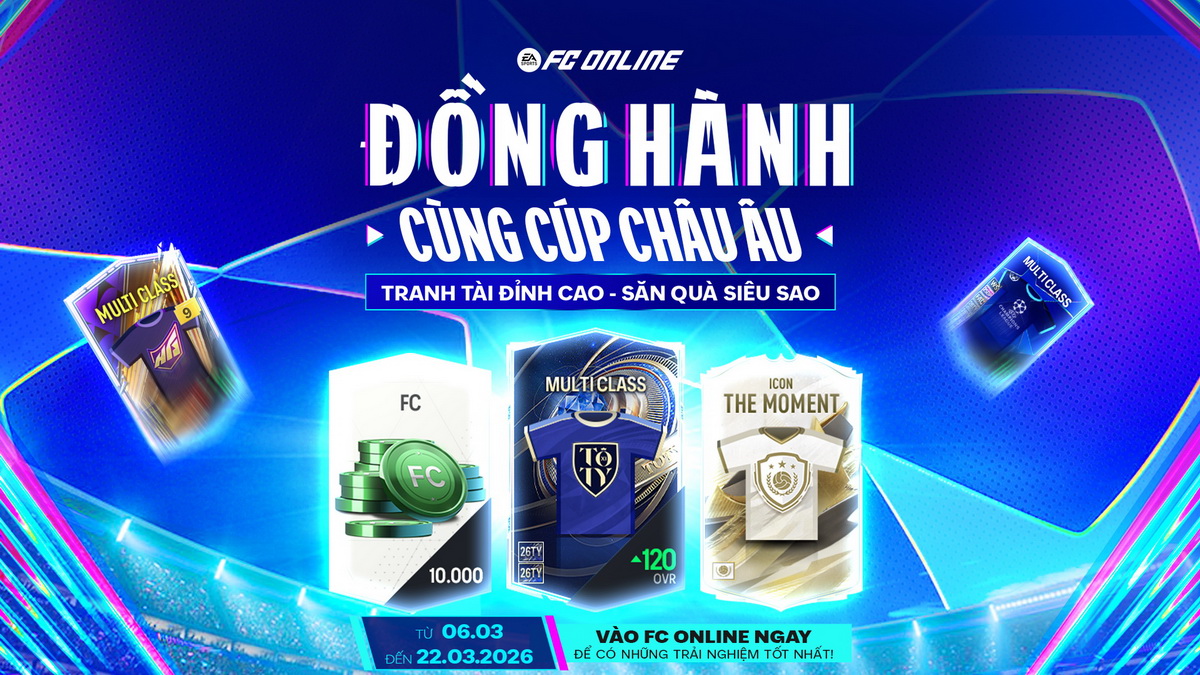 Hướng dẫn cách làm event và vét ngay quà Cúp C1 của FC Online, toàn những phần thưởng khủng