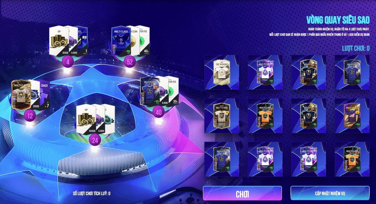 Hướng dẫn sự kiện cúp C1 FC Online