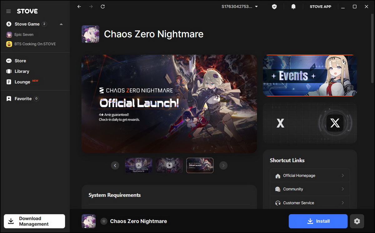 Hướng dẫn cách download Chaos Zero Nightmare cho PC
