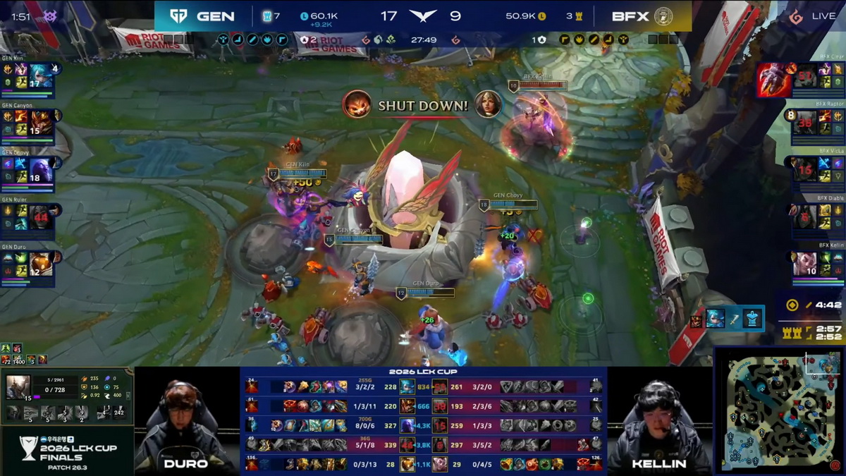 Gen.G vô địch LCK Xuân 2026, nhận tấm vé đến First Stand