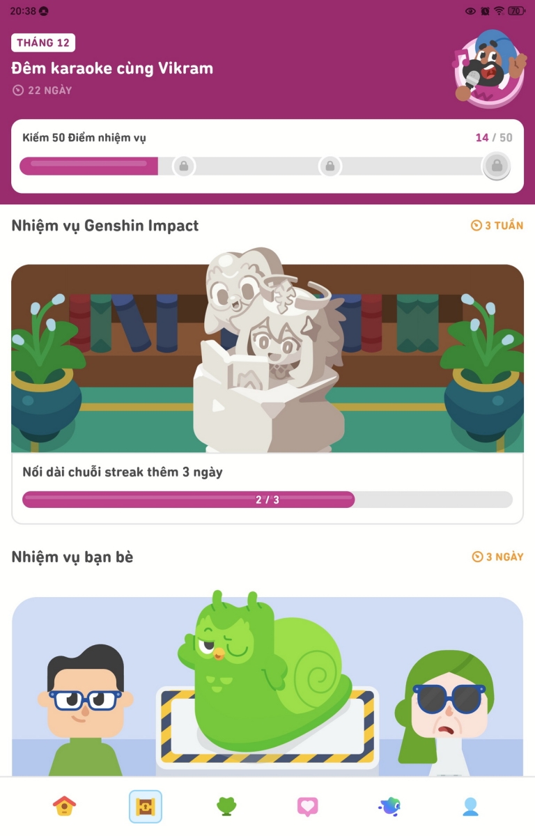 Genshin Impact: Hướng dẫn cách học Duolingo và nhận thưởng Nguyên Thạch