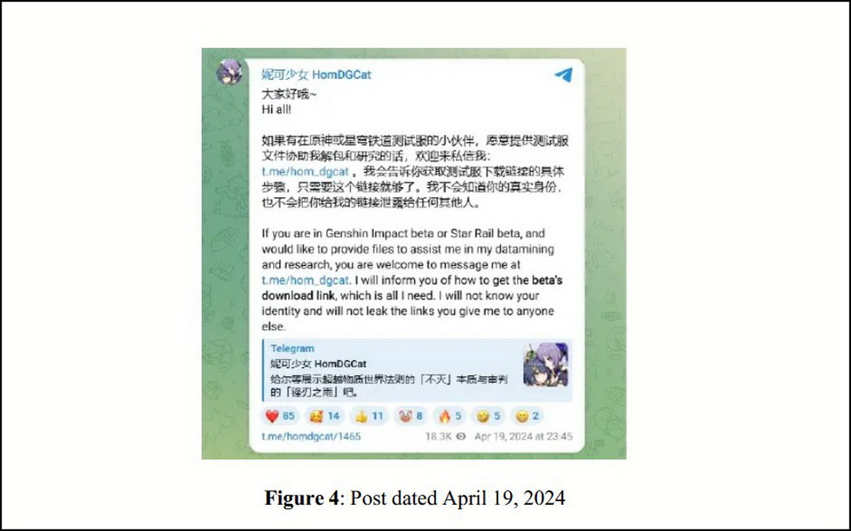 Nhóm leaker Genshin Impact nổi tiếng HomDGCat bị HoYoverse kiện và đã bị bắt giữ