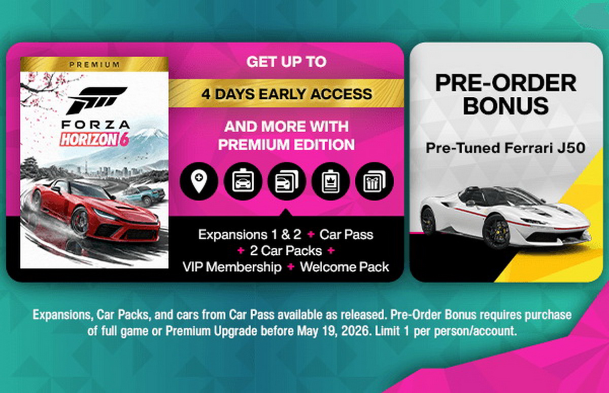 List xe trong Forza Horizon 6 cực hoành tráng và đủ hãng Đông Tây