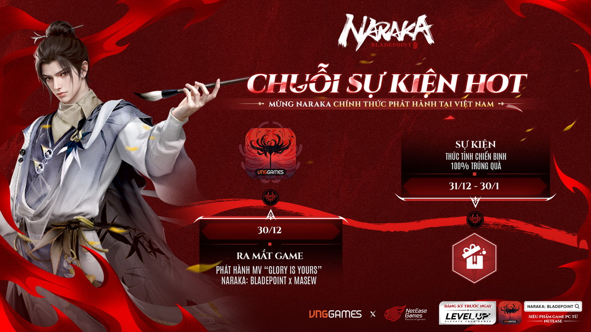 Naraka: Bladepoint chính thức Open Beta tại Việt Nam, ra mắt bài hát chủ đề collab cùng MASEW