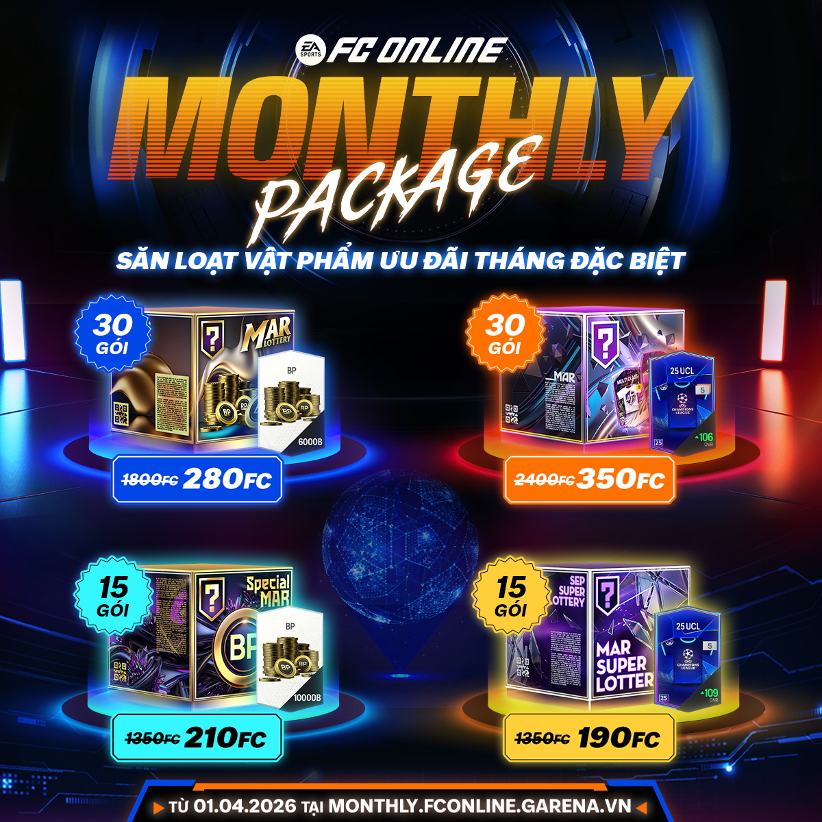 FC Online: Tháng 4 mang phúc lợi hoành tráng trong nhiệm vụ tuần và gói tháng cho game thủ