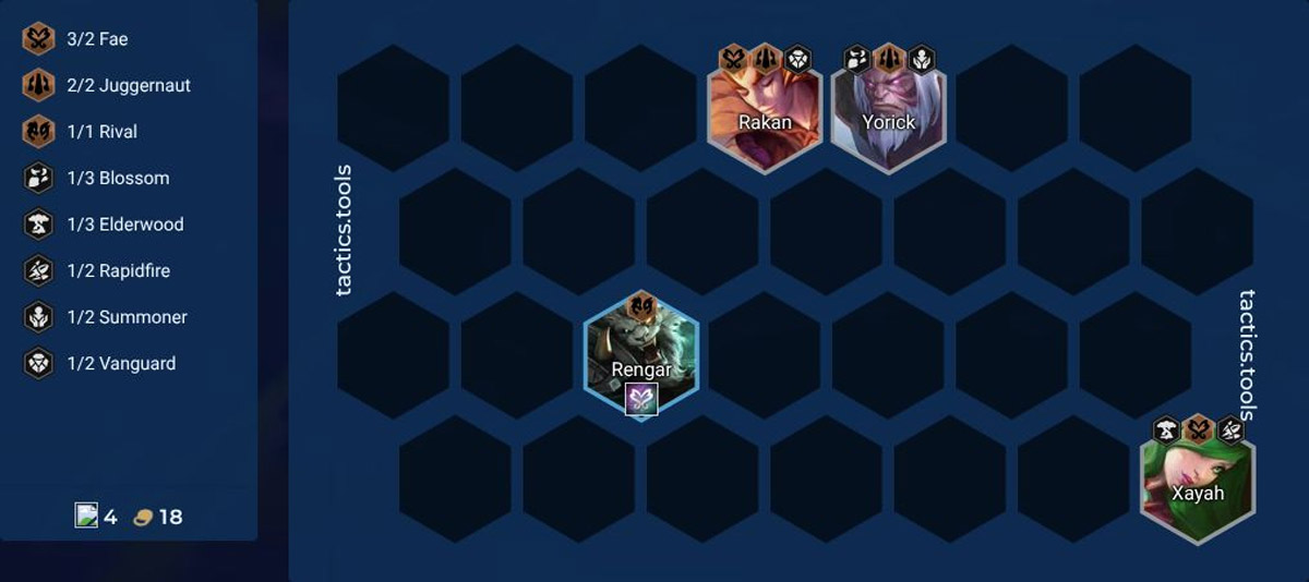 Đội hình Rengar Ấn Tiên Linh ĐTCL mùa 18: Reroll càng đánh càng giàu