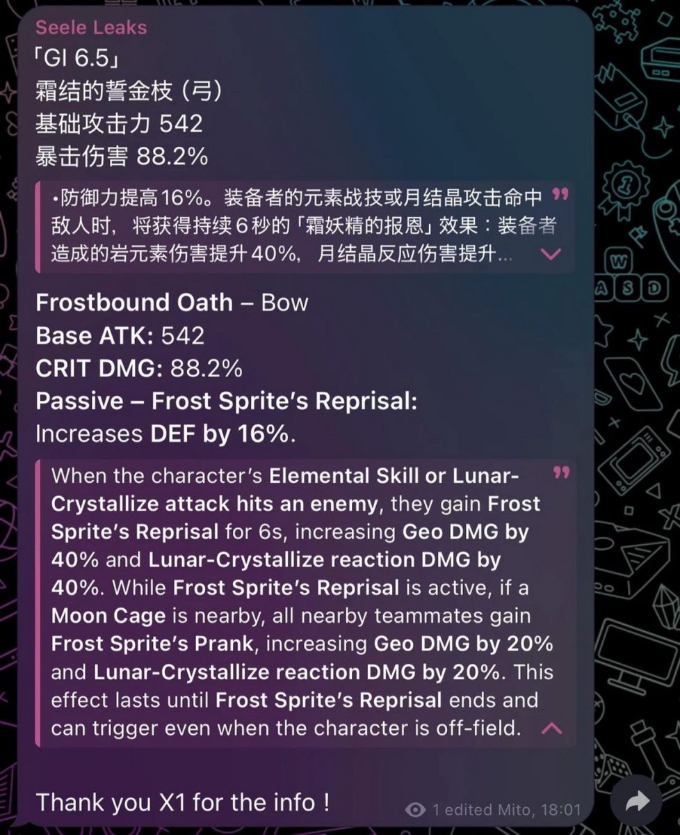 Genshin Impact: Bộ kỹ năng của Linnea, mảnh ghép còn thiếu cho Zibai