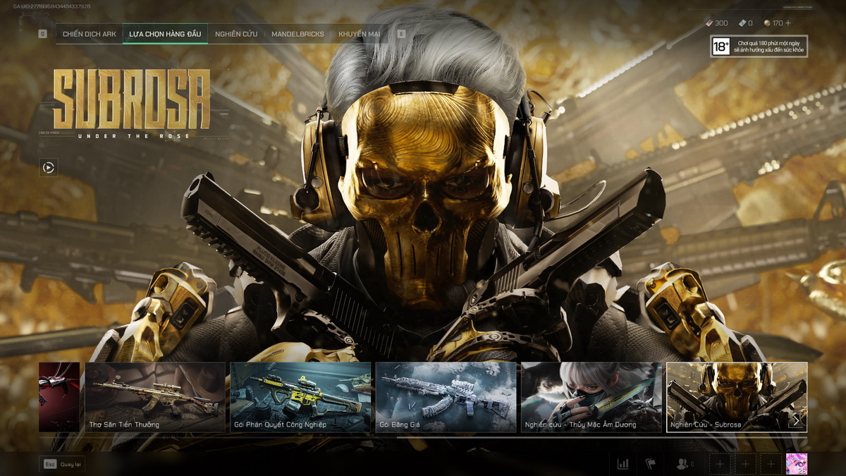 Toàn tập về hệ thống skin Delta Force