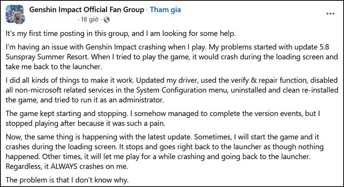 Hướng dẫn sửa lỗi crash Genshin Impact khi dùng card đồ họa NVIDIA