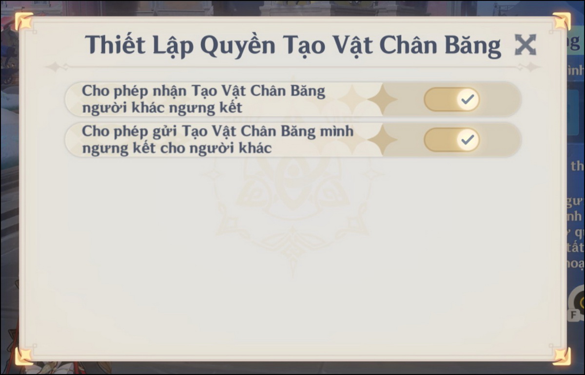Genshin Impact: Hướng dẫn cách quản lý, xóa và cấm Tạo Vật Chân Băng