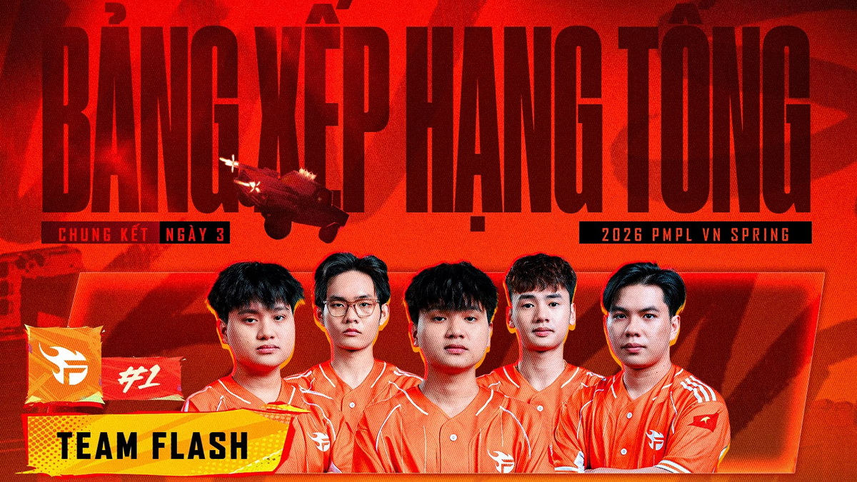 Team Flash vô địch 2026 PMPL VN Spring, lên đường đến sân chơi khu vực