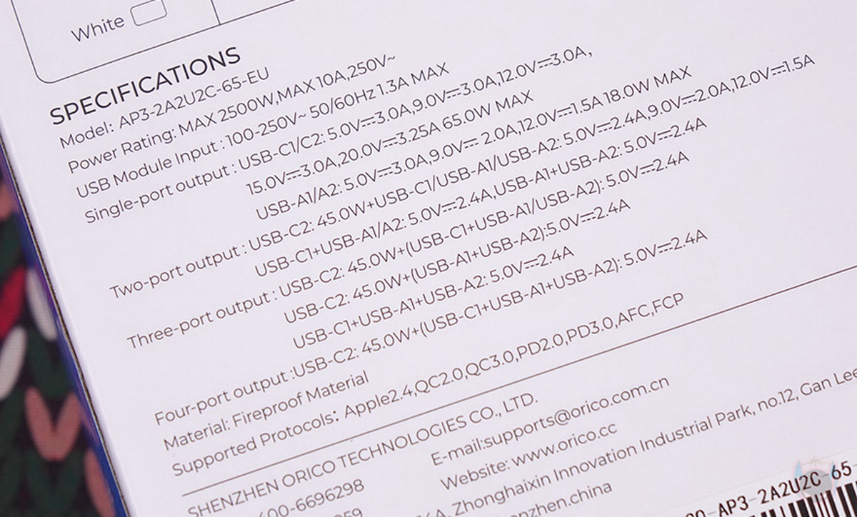 Trên tay ổ cắm Orico OP3 65W