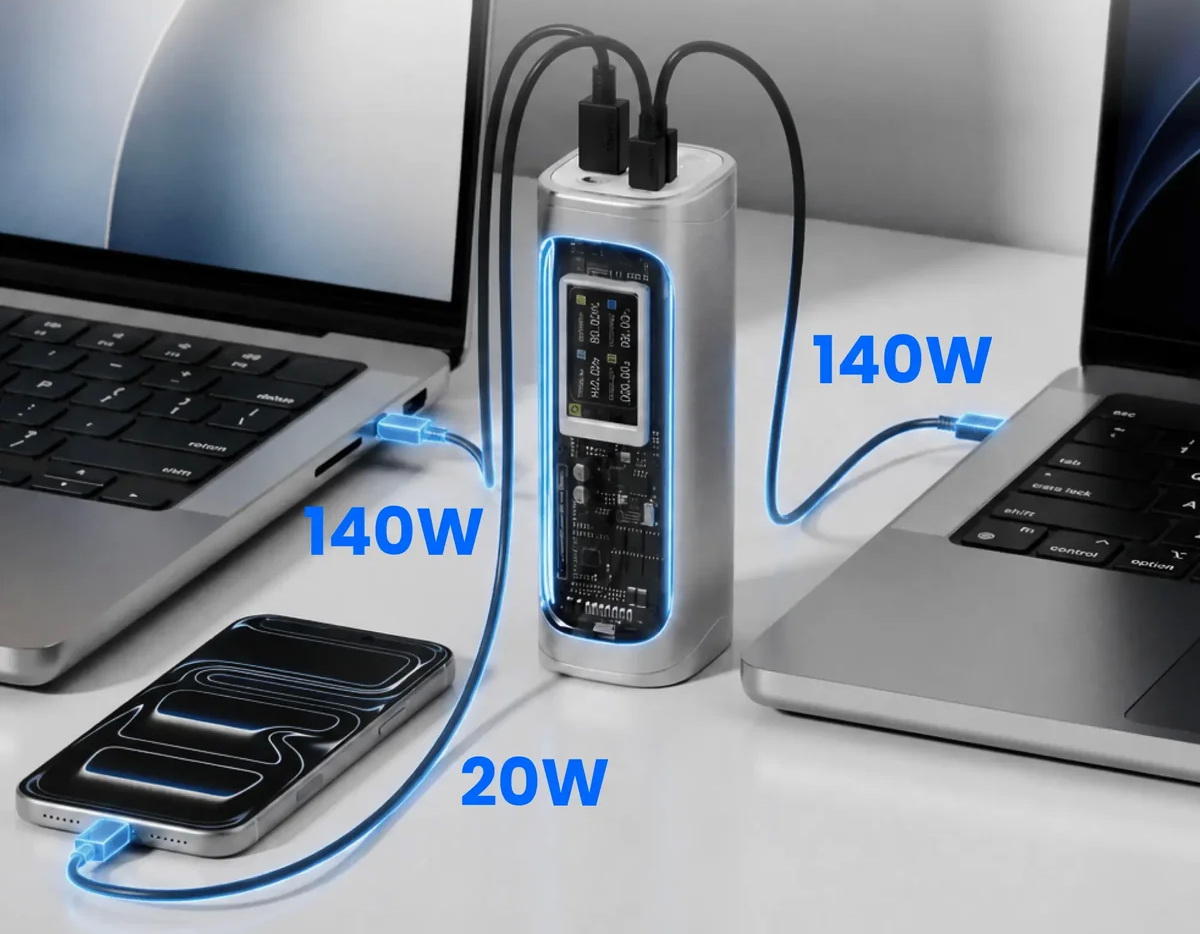 Trên tay Shargeek 300: sạc dự phòng 24.000mAh với màn hình thông minh