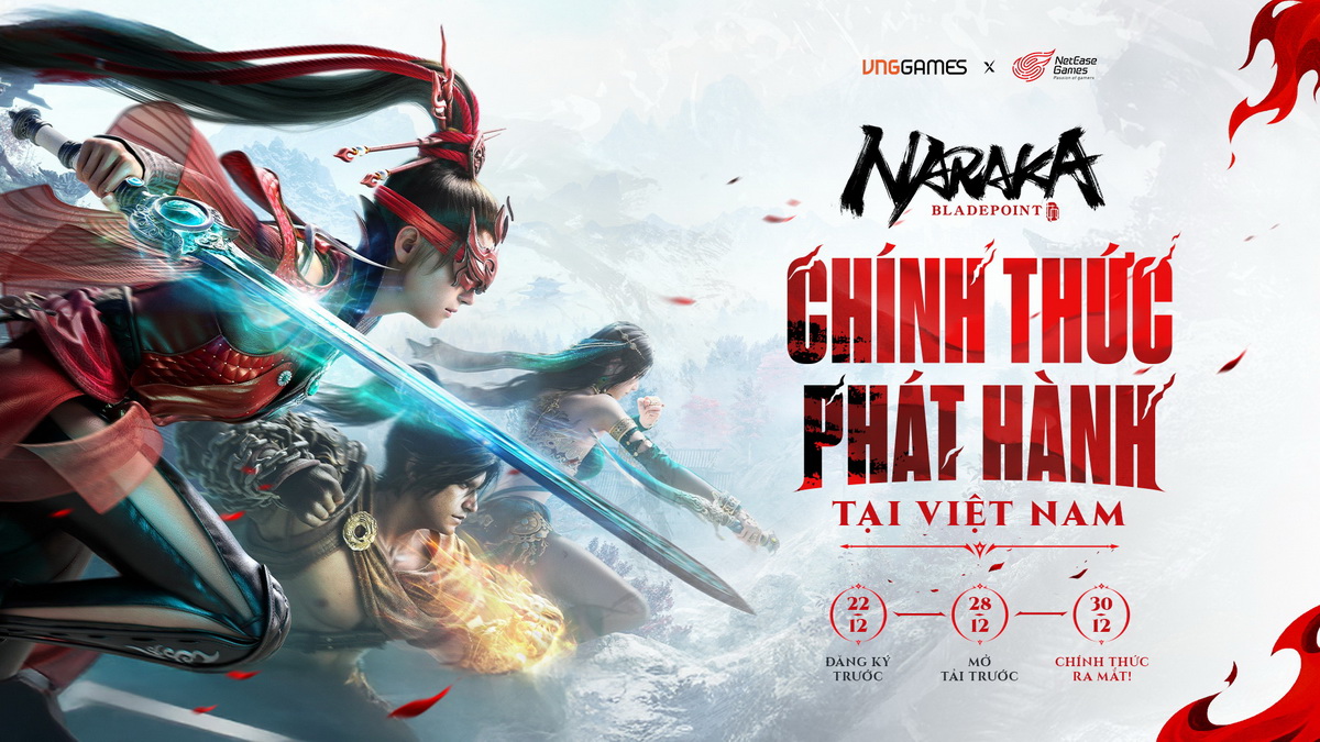 VNGGames chính thức phát hành siêu phẩm Naraka: Bladepoint tại Việt Nam VNGGames chính thức phát hành siêu phẩm Naraka: Bladepoint tại Việt Nam