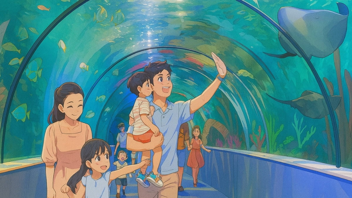Hình ảnh gia đình anime hạnh phúc
