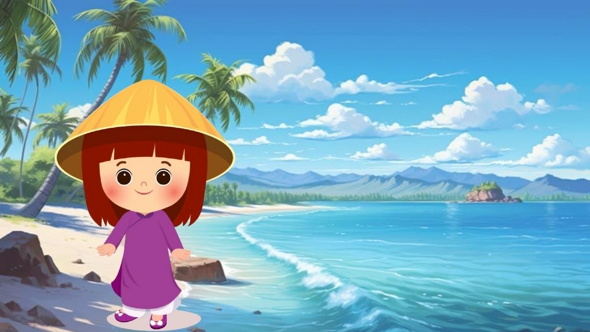 Hình ảnh cô gái Việt Nam chibi đậm chất quê hương