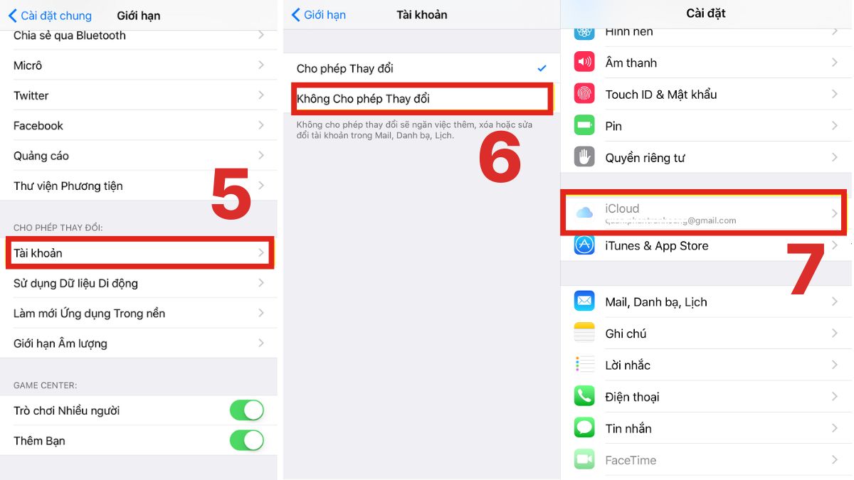 Cách ẩn iCloud trên iPhone cực đơn giản - bước 3