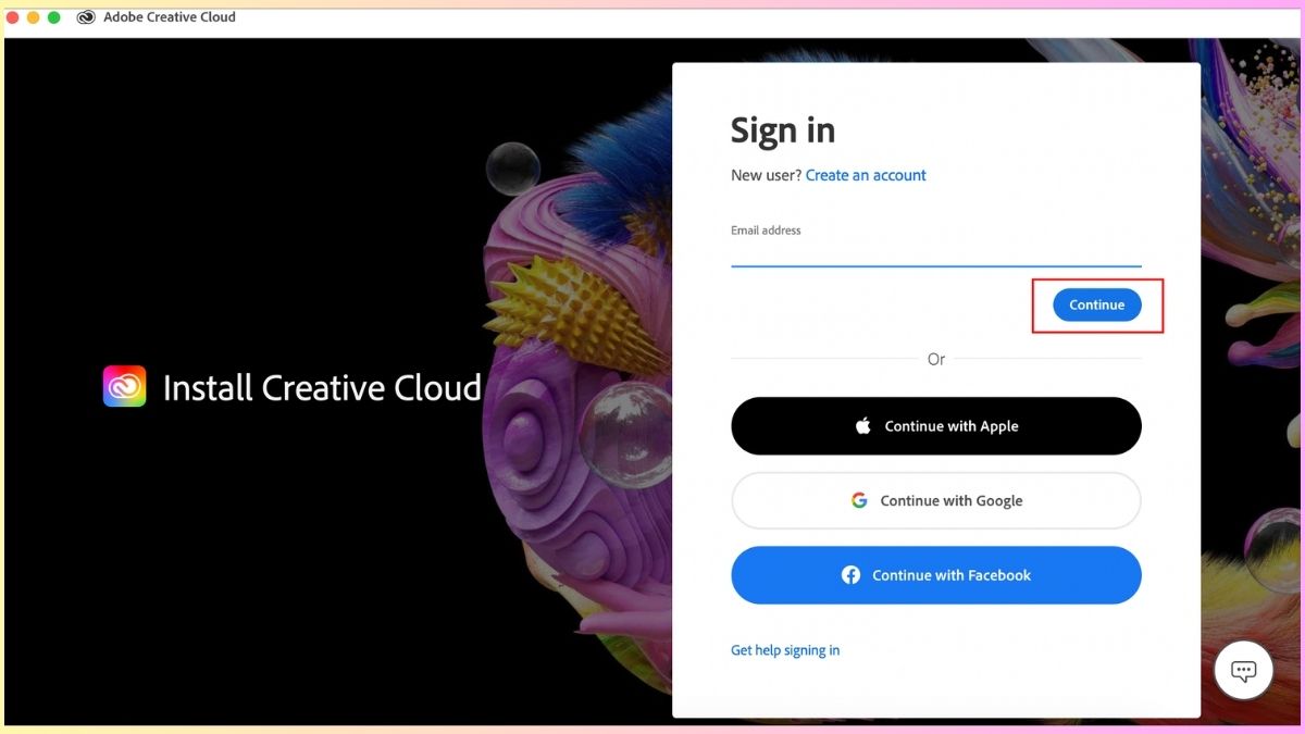 Cách tải Adobe Creative Cloud đơn giản - bước 2