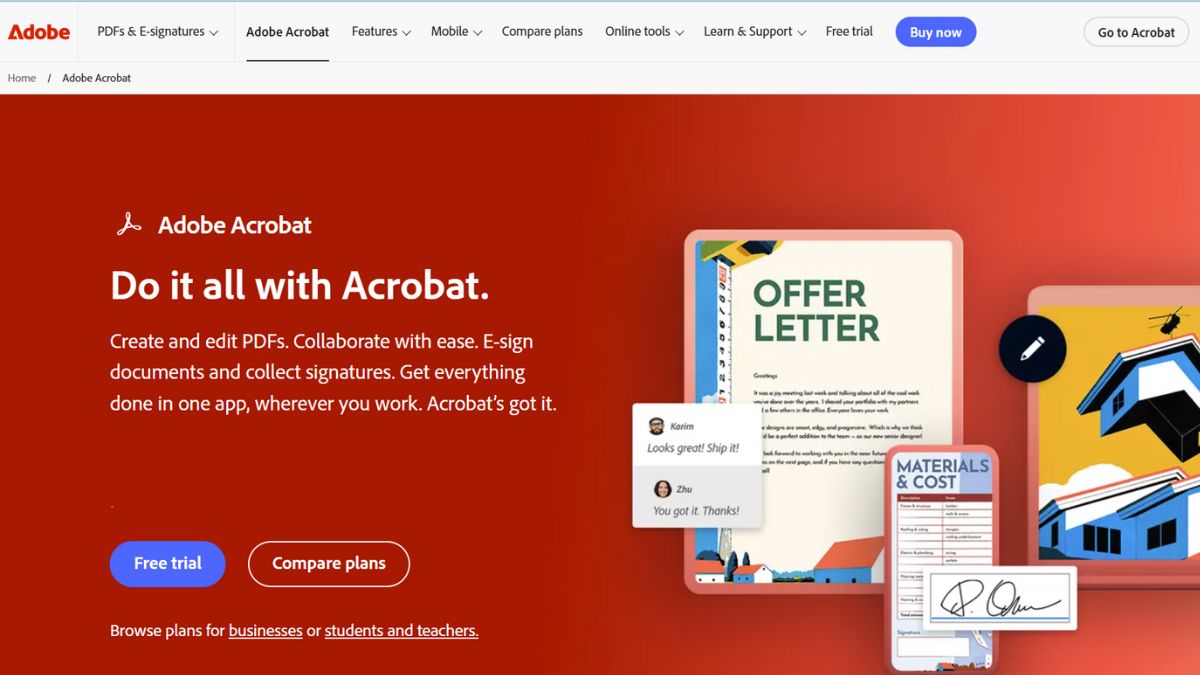 Phần mềm Adobe Acrobat