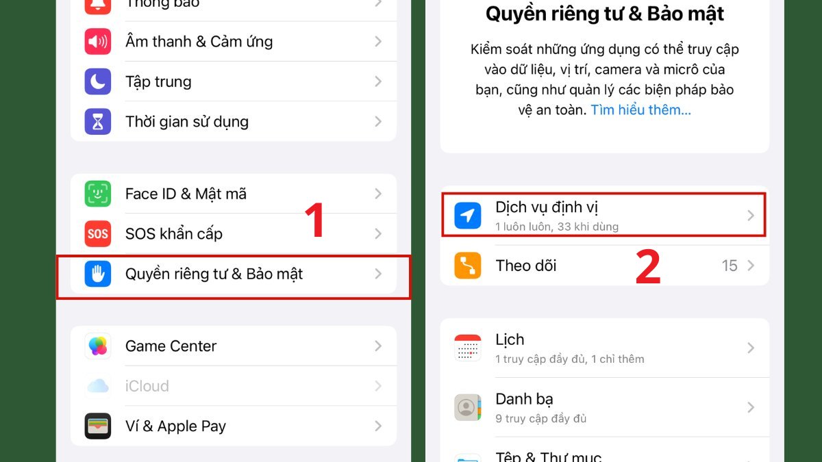 Tắt định vị qua WiFi khi App Store tải ứng dụng chậm - bước 1