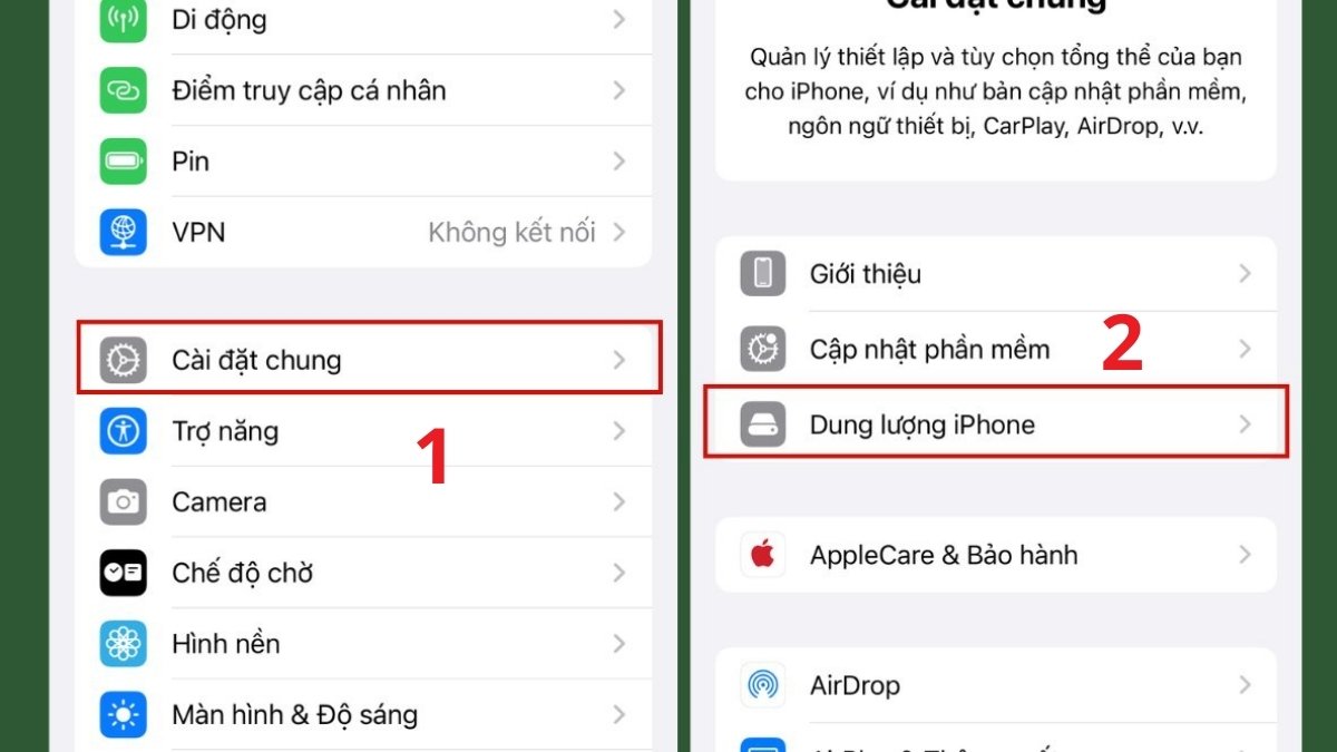 Kiểm tra bộ nhớ iPhone khi App Store tải ứng dụng chậm 