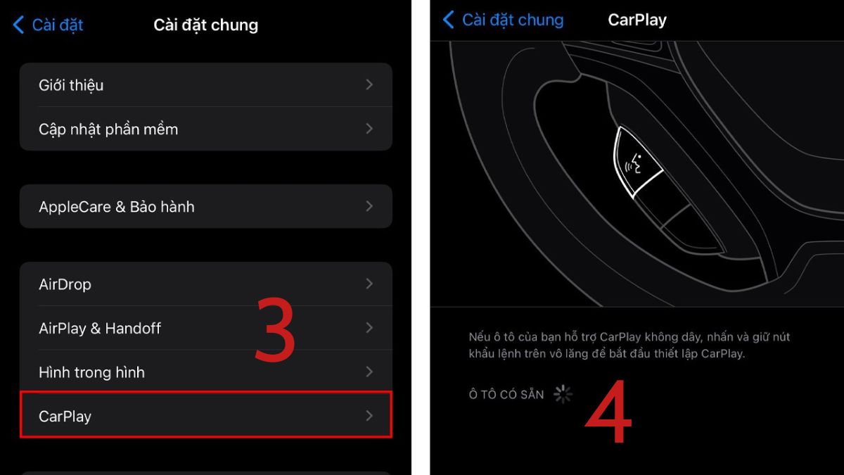 Khắc phục Apple CarPlay không hoạt động trên iPhone bằng tính năng CarPlay - bước 3