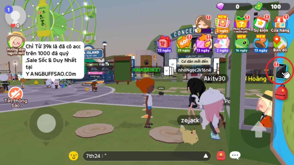 Cách đăng nhập Play Together bằng Facebook - bước 1