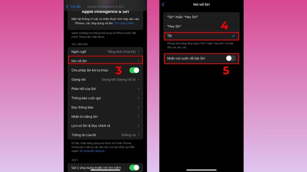 Cách khôi phục dung lượng tối đa pin iPhone bằng cách tắt trợ lý Siri - bước 2