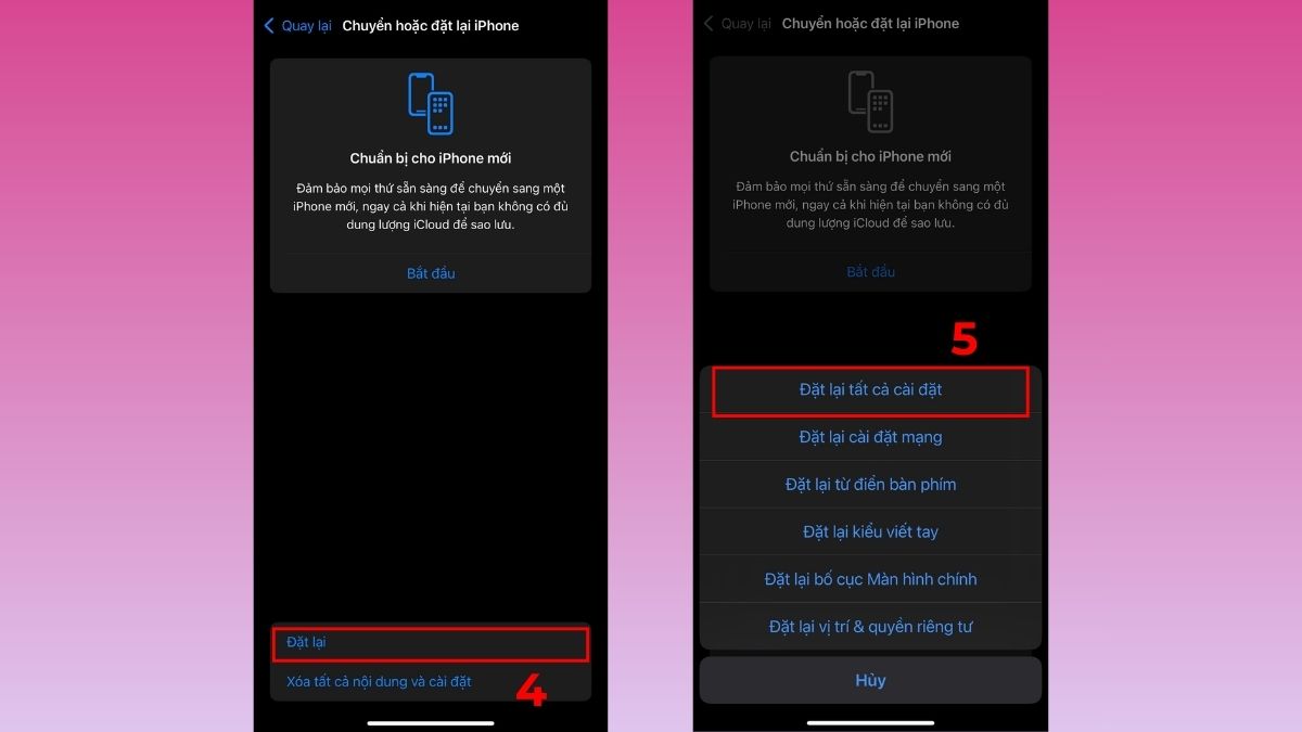 Cách khôi phục dung lượng tối đa pin iPhone bằng cách khôi phục cài đặt gốc - bước 2