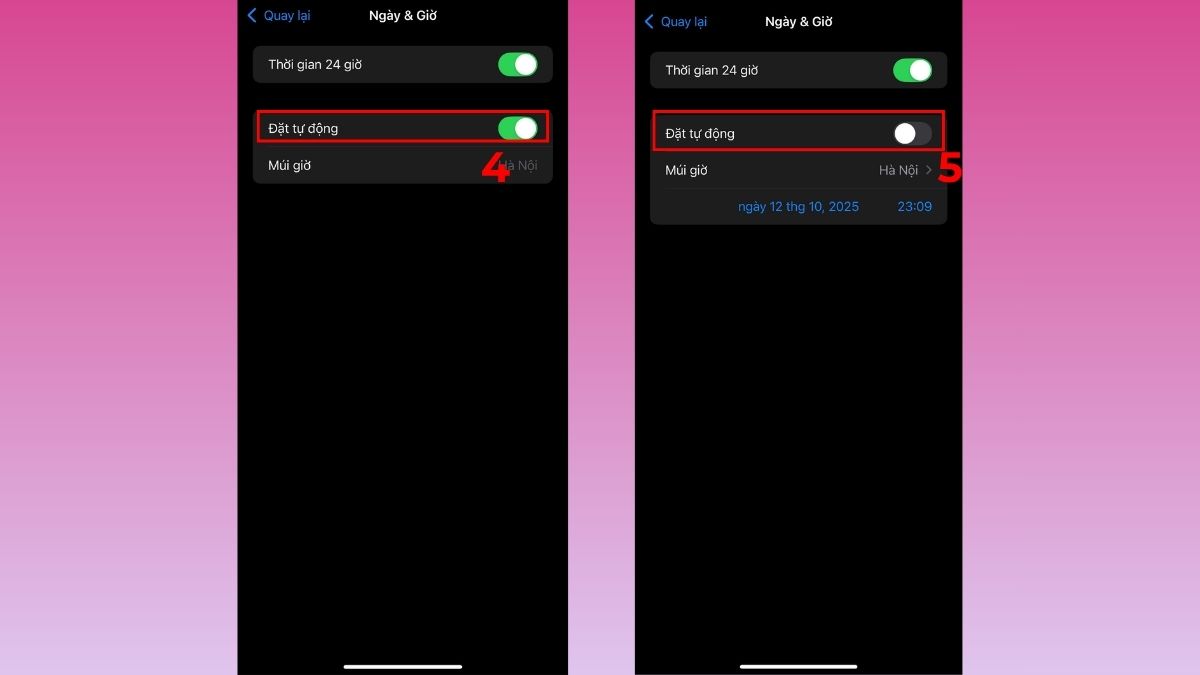 Cách khôi phục dung lượng tối đa pin iPhone bằng cách tắt cập nhật múi giờ tự động - bước 2