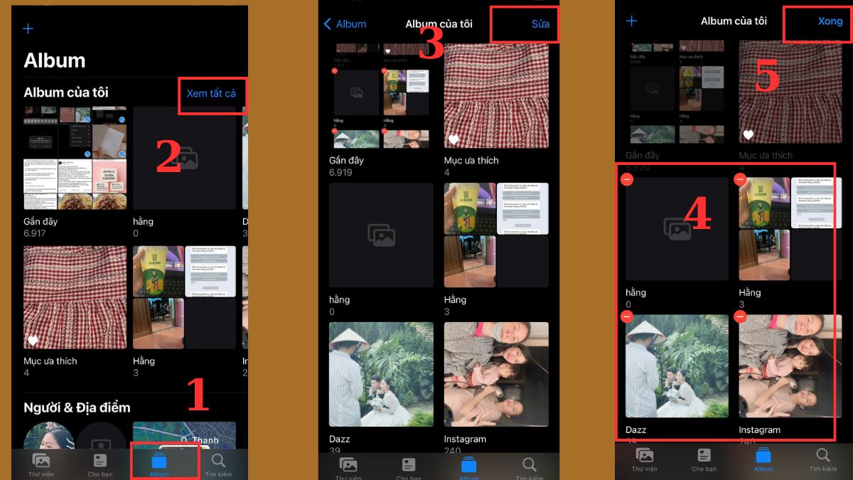 Cách sắp xếp lại các Album trên iPhone