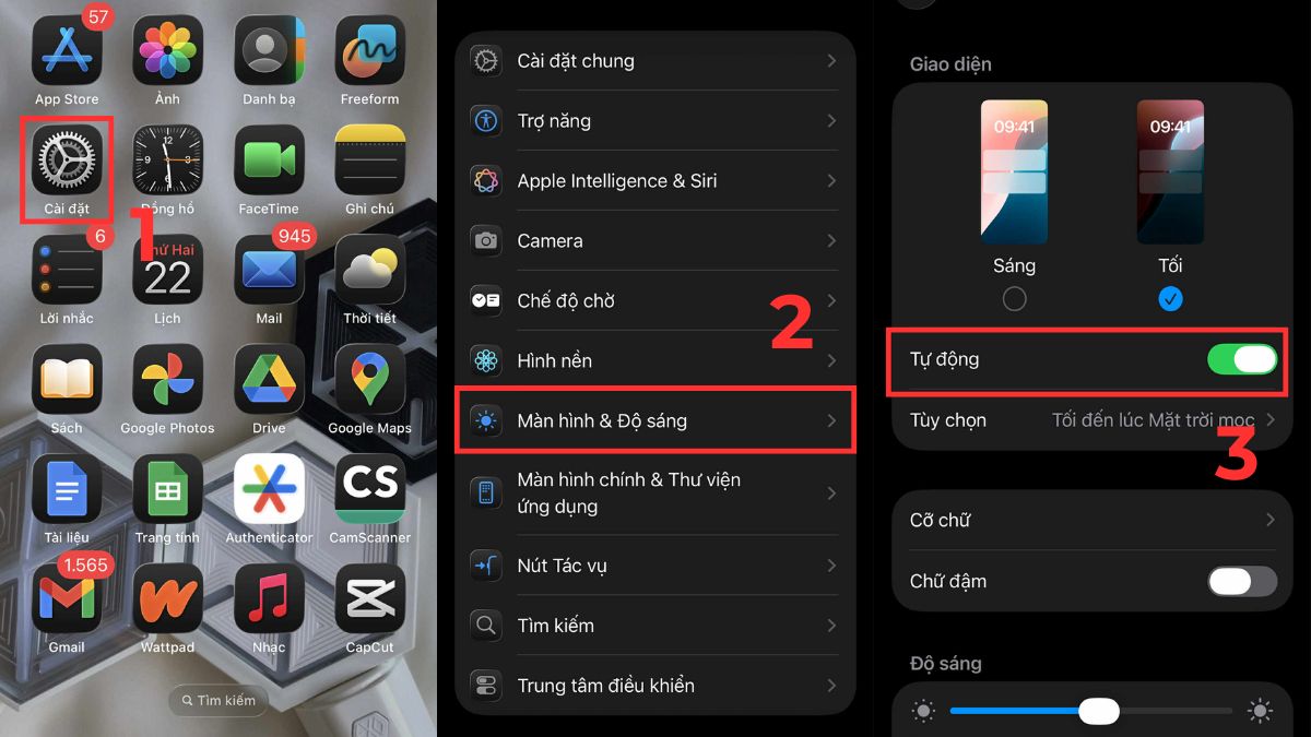 Cách tiết kiệm pin iPhone 13 bằng cách tự điều chỉnh ánh sáng màn hình